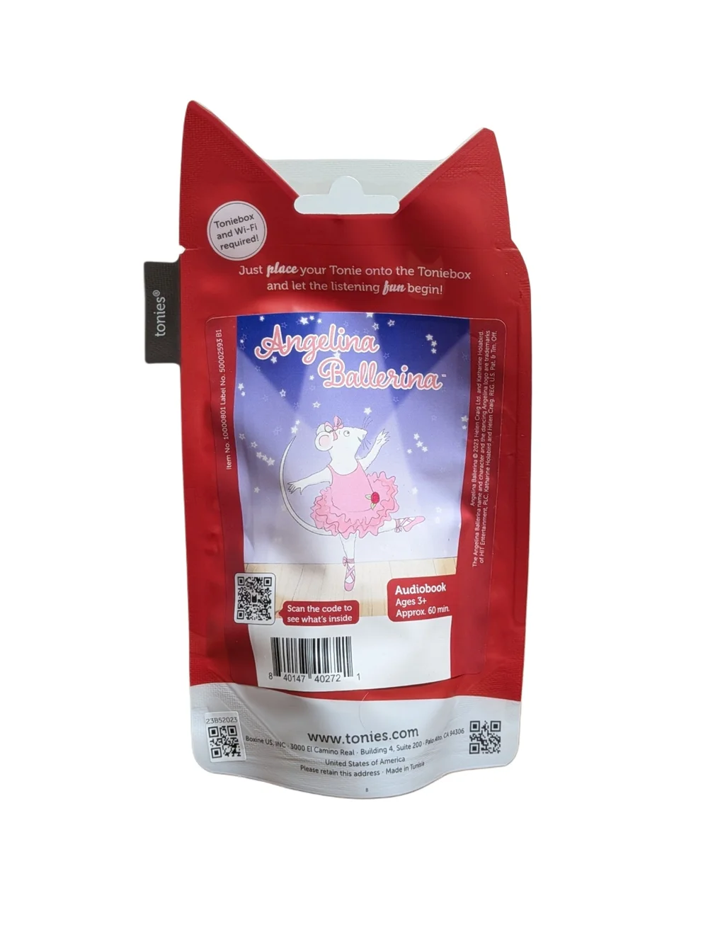 Tonies Angelina Ballerina Audio Figure – Pink